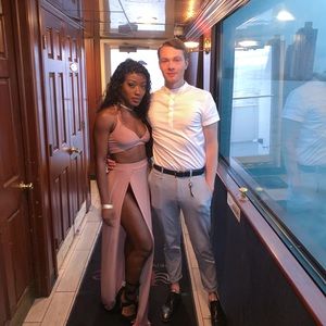 Pink boohoo two piece